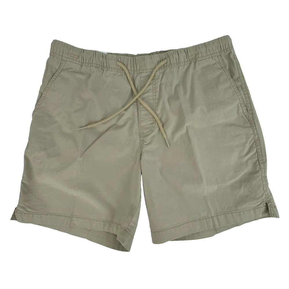 NWT Izod Saltwater Shorts Men's L Stretch Chino Classic Fit Cedarwood Khaki